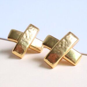Julie Vos Catalina X Collection. Gold Earrings